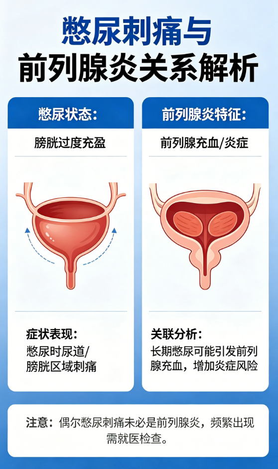 憋尿久会有刺痛感，是得了前列腺炎吗？-前列腺论坛