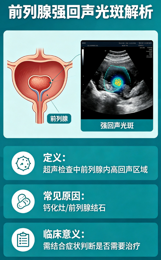 男性前列腺超声检查里强回声光斑是什么？-前列腺论坛