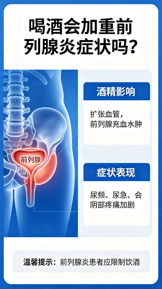 日常生活聚会喝酒，会加重前列腺炎症状吗？-前列腺论坛