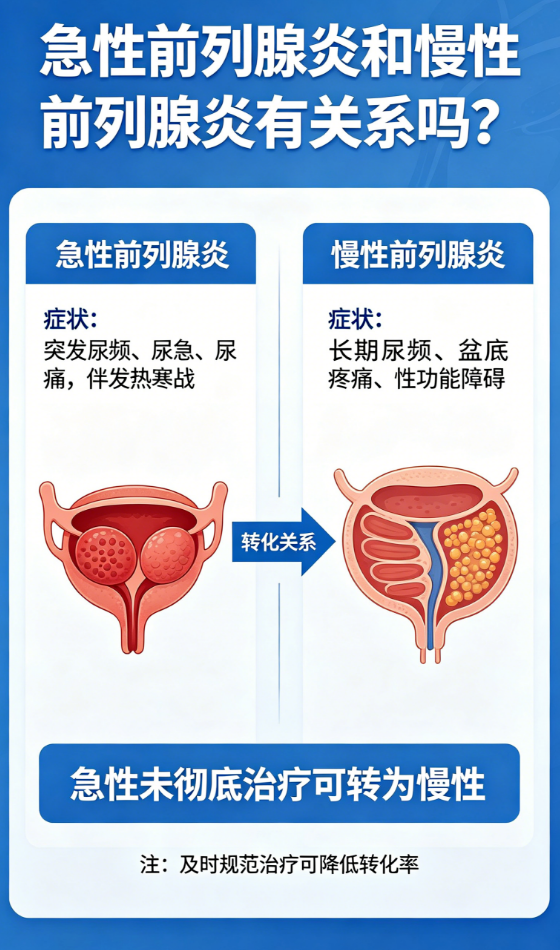 急性前列腺炎和慢性前列腺炎有关系吗？-前列腺论坛