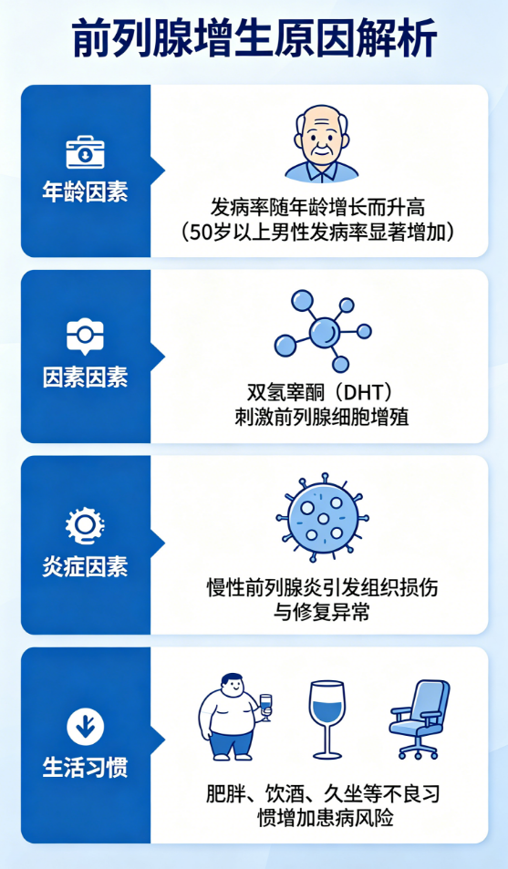男性前列腺增生，是什么原因引起的？-前列腺论坛