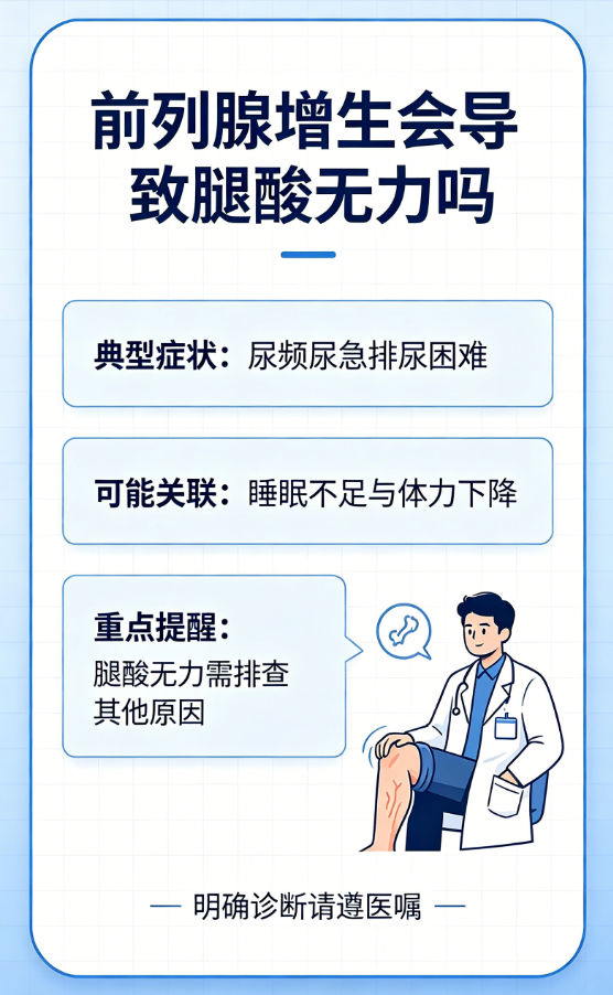 男性前列腺增生会导致腿酸无力吗？-前列腺增生（肥大）论坛-病症交流专区-前列腺论坛