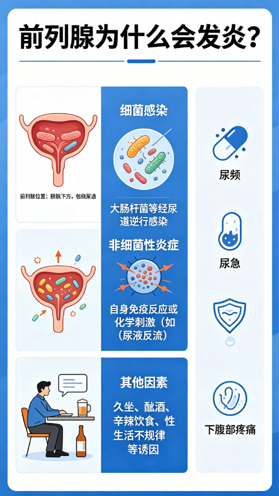 男性前列腺为什么会发炎有炎症？-前列腺论坛