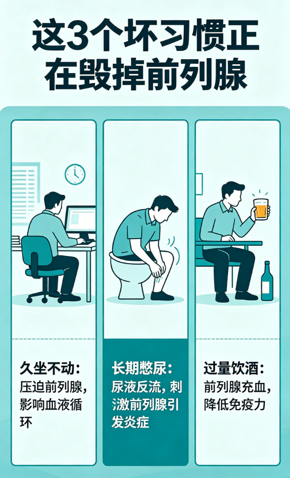 这3个生活坏习惯正在毁掉前列腺-前列腺论坛
