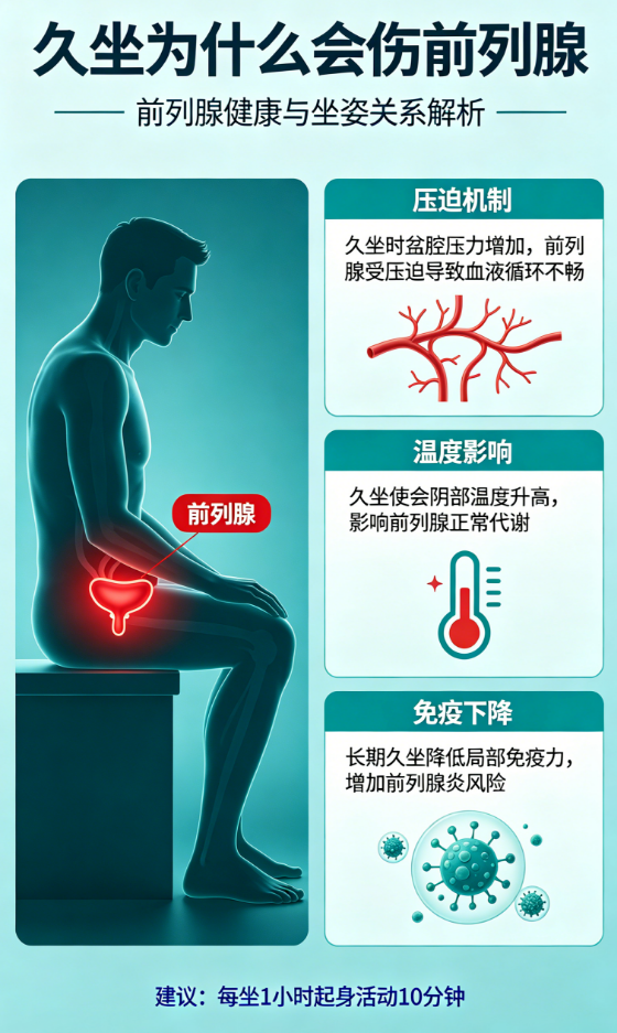 男性久坐为什么会伤害损伤到前列腺？-前列腺论坛
