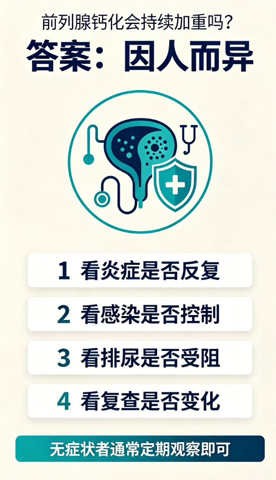 男性前列腺钙化会持续加重吗？-前列腺论坛